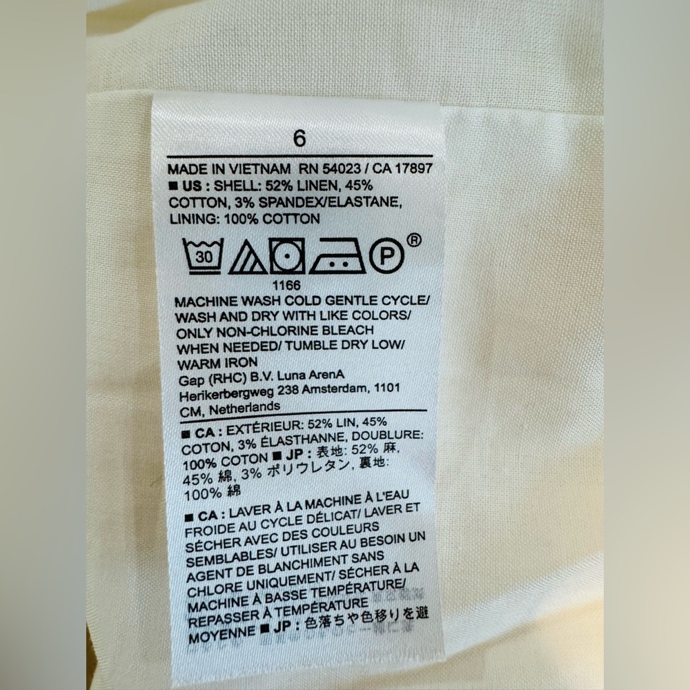 Banana Republic LINEN-BLEND MIDI DRESS - Picture 7 of 7